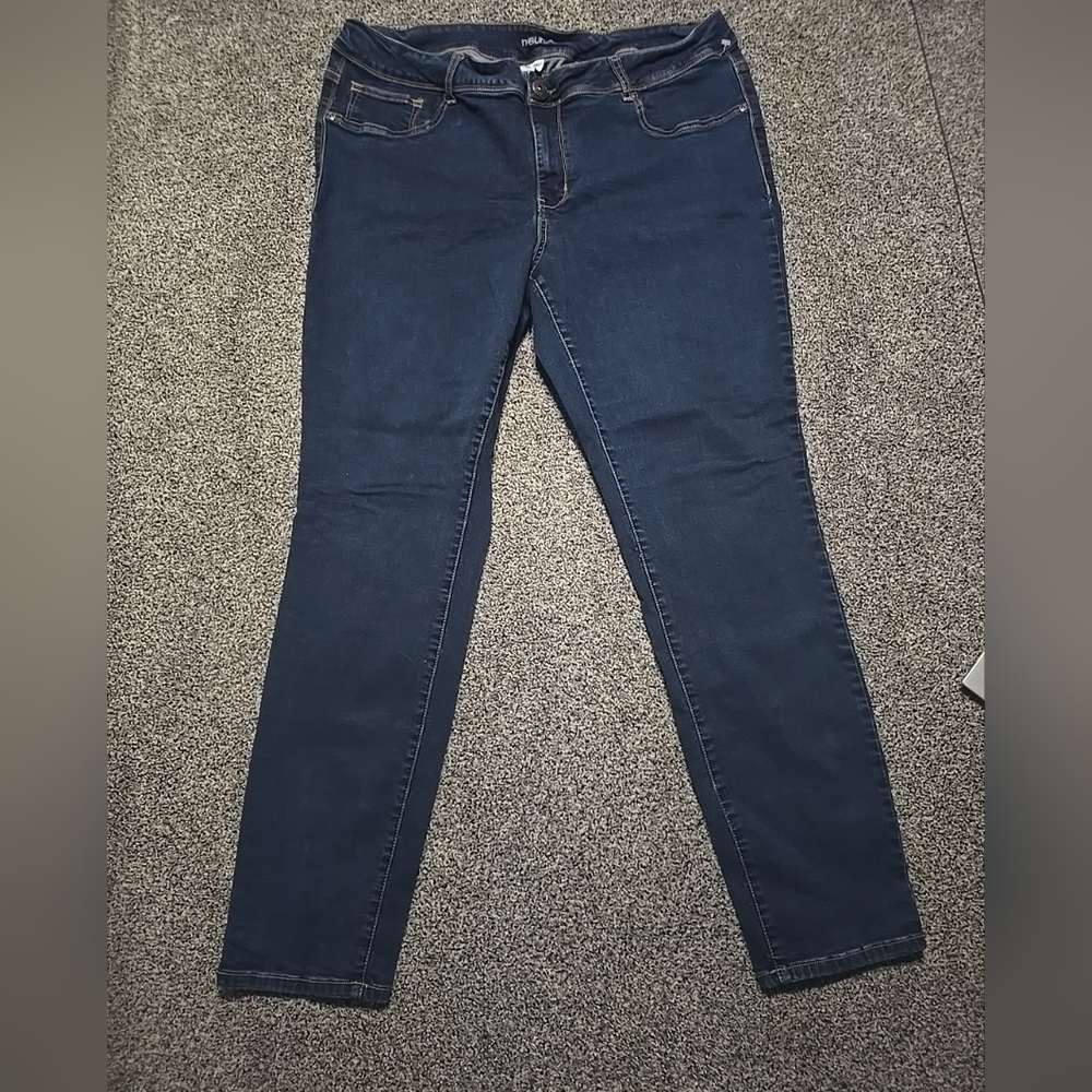 Maurices Dark Blue Skinny Jeans Stretchy Womens Size 22 Reg. - Picture 15 of 15